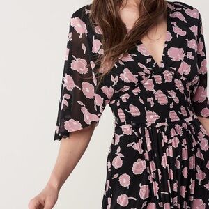 DVF Diane Von Furstenberg Nala Flare Midi Dress XS